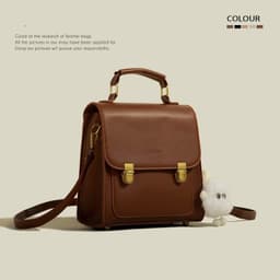 image-Retro Artistic Portable Shoulder Messenger Bag For Women