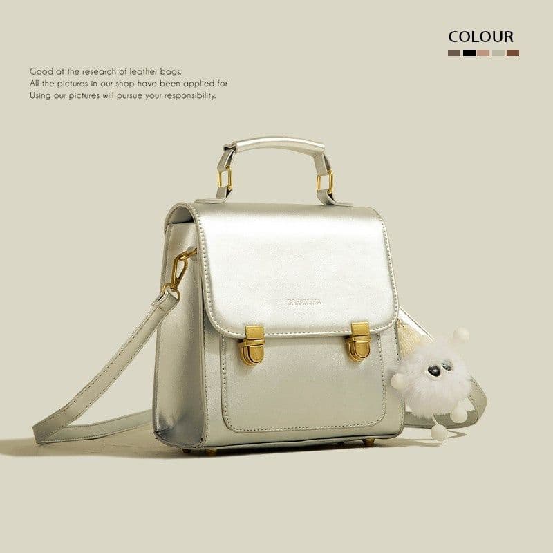image-Retro Artistic Portable Shoulder Messenger Bag For Women