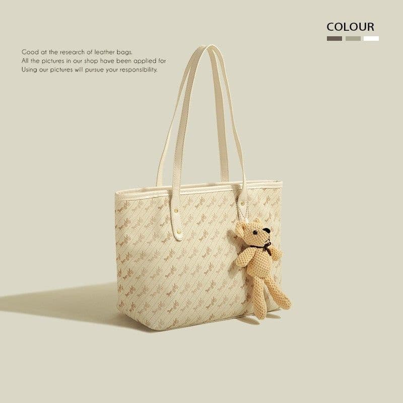 image-Women's Large-capacity Casual Shoulder Tote Bag