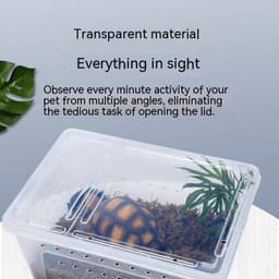 image-Silkworm Feeding Pet Box Turtle Jar