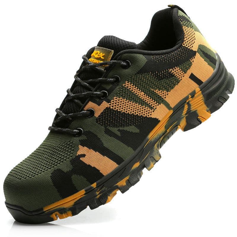 image-Flyknit Safety Anti-smash And Anti-puncture Wear-resistant Lightweight Non-slip Work Shoes
