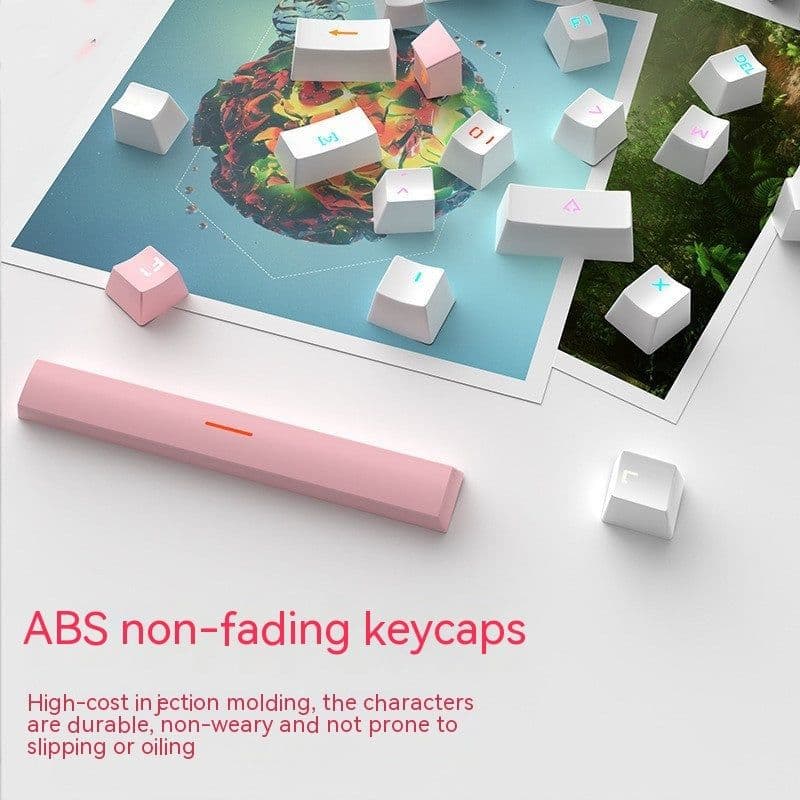image-Mechanical Keyboard 87 Key Green Axis Cute Small Keyboard