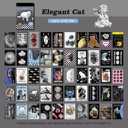 image-Stickers American Retro Journal Decoration Material Stickers Cartoon Mini Sticker Book
