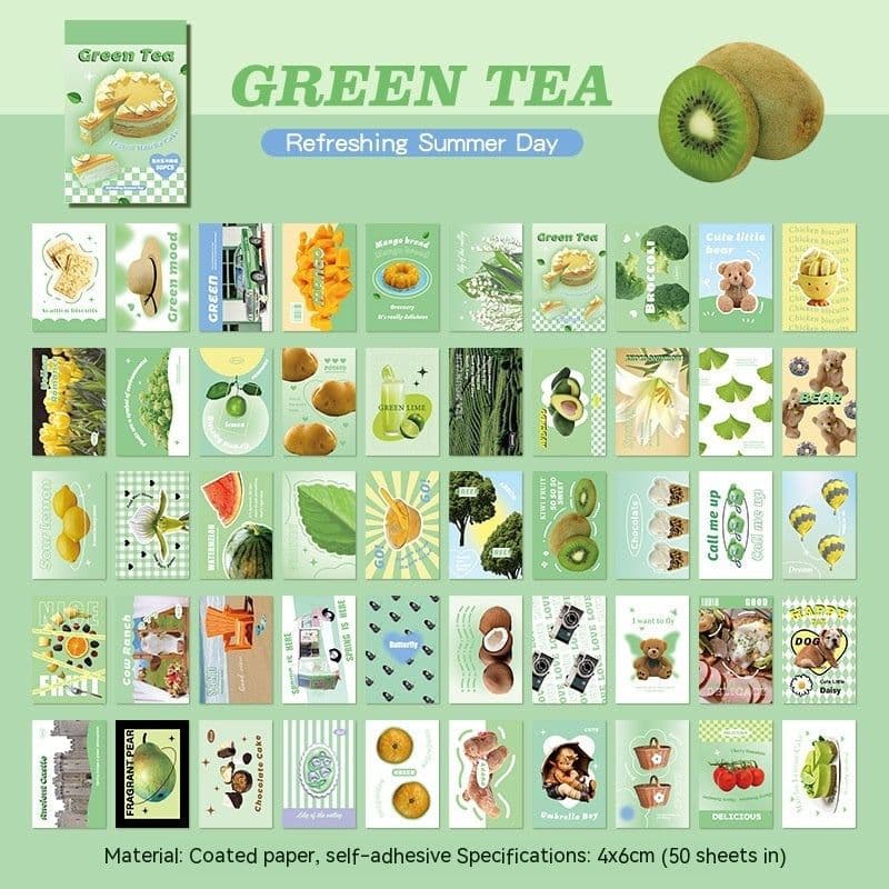 image-Stickers American Retro Journal Decoration Material Stickers Cartoon Mini Sticker Book