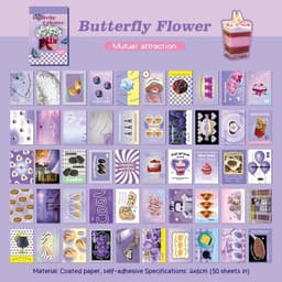image-Stickers American Retro Journal Decoration Material Stickers Cartoon Mini Sticker Book