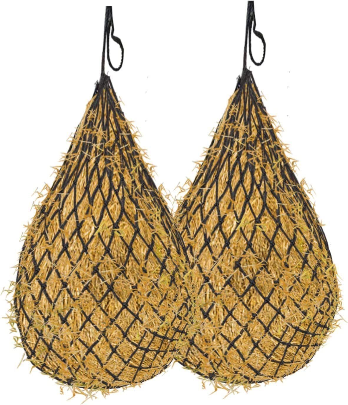 image-Horse Hay Feed Net Bag Hay Bags Forage Net Pocket