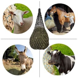 image-Horse Hay Feed Net Bag Hay Bags Forage Net Pocket