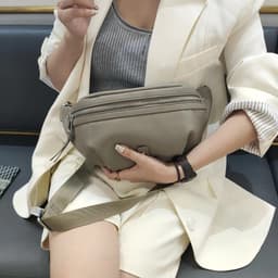 image-Genuine Leather Women's Waist Bag Simple Classy And All-matching Soft