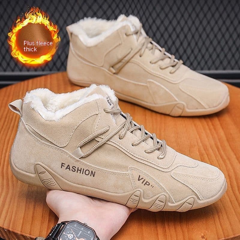 image-Men's Shoes Winter Fleece-lined New Sports Casual Shoes