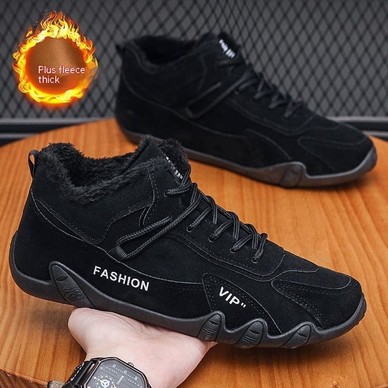 image-Men's Shoes Winter Fleece-lined New Sports Casual Shoes