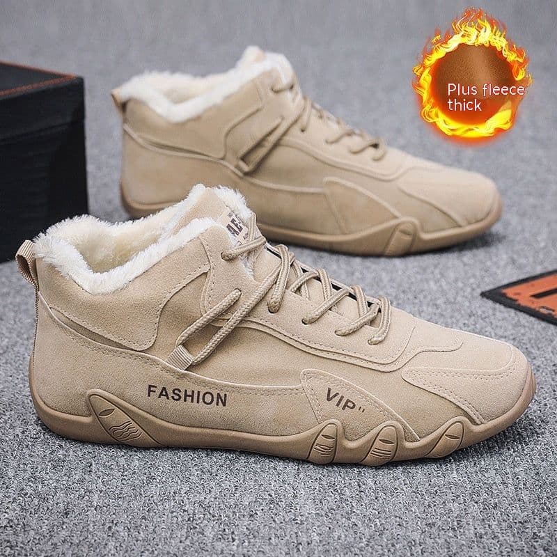 image-Men's Shoes Winter Fleece-lined New Sports Casual Shoes