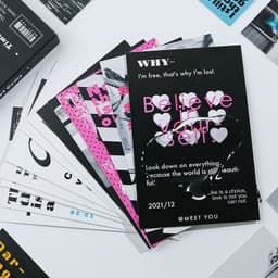 image-Postcard Creative Simple Gift Message Blessing Card 2 Models