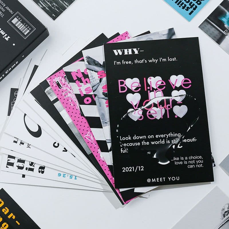 image-Postcard Creative Simple Gift Message Blessing Card 2 Models