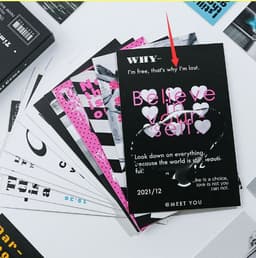 image-Postcard Creative Simple Gift Message Blessing Card 2 Models