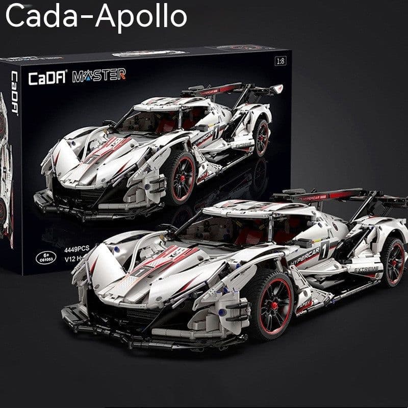 image-Apollo Sports Car Building Blocks Assembled Remote-control Automobile Toys