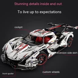 image-Apollo Sports Car Building Blocks Assembled Remote-control Automobile Toys