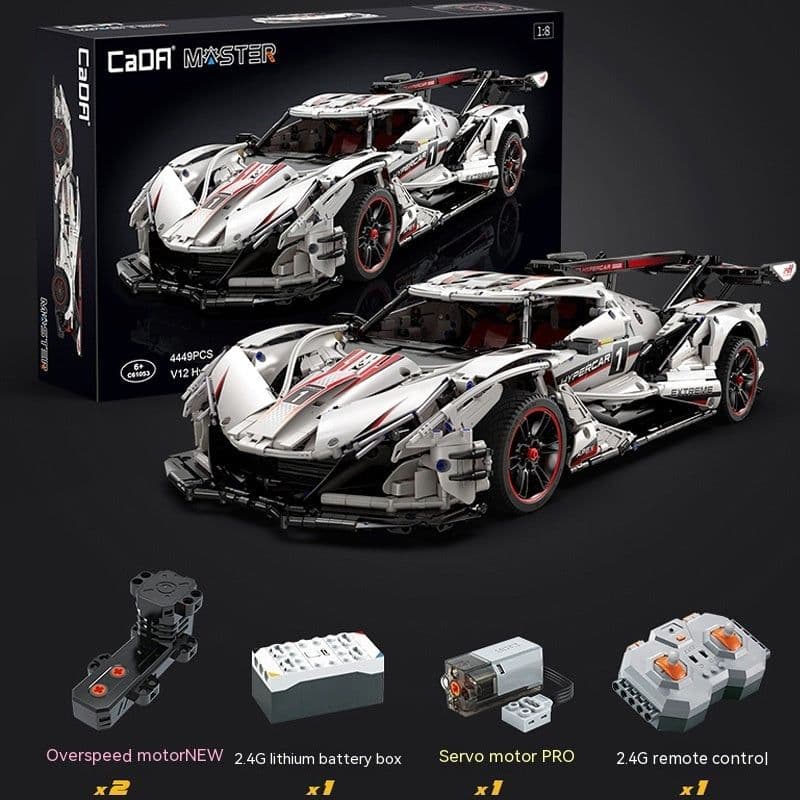image-Apollo Sports Car Building Blocks Assembled Remote-control Automobile Toys
