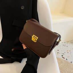 image-Elegant Women's Simple Messenger Bag