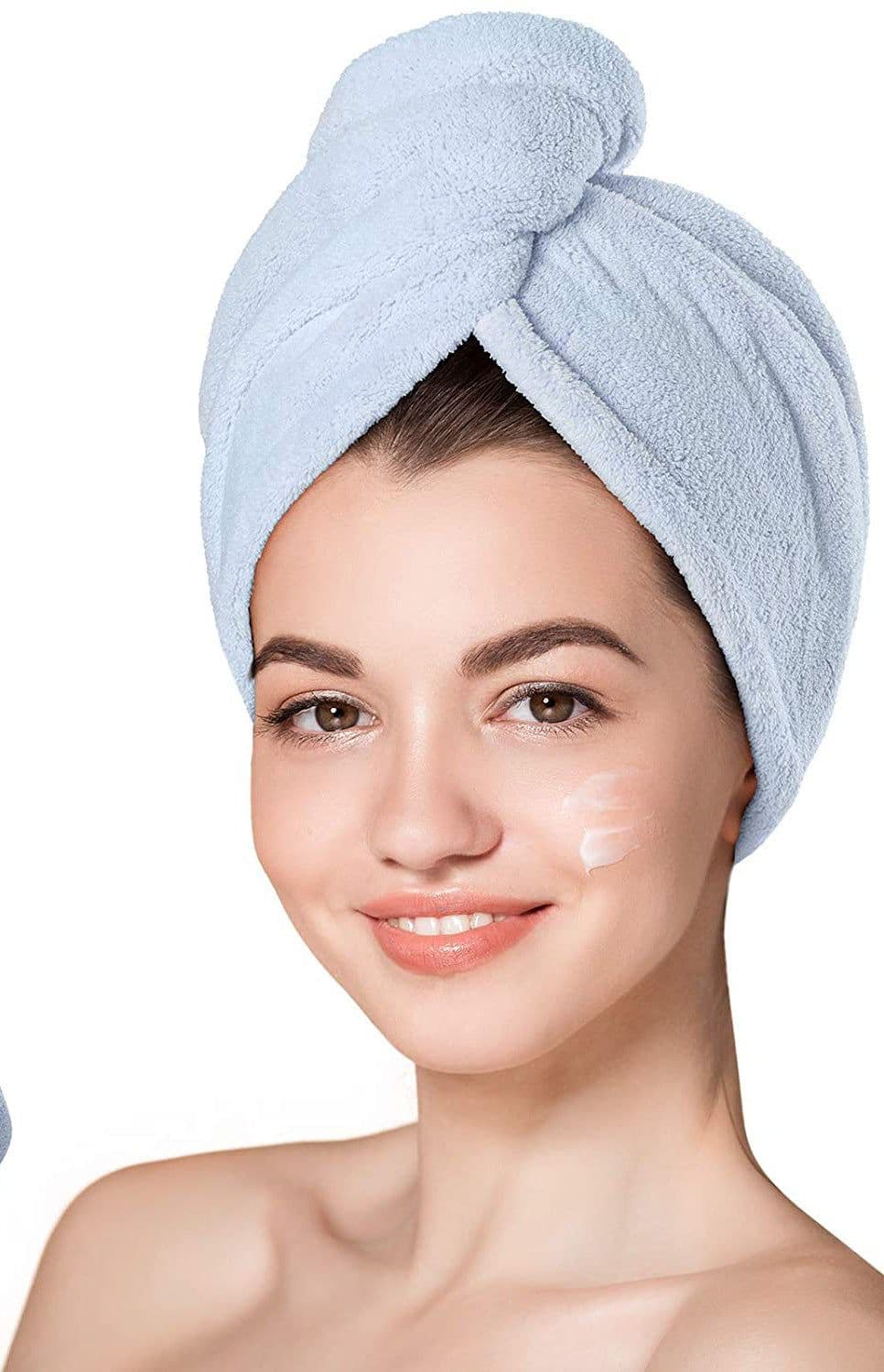 image-Fashion Hair Drying Towel Shower Cap