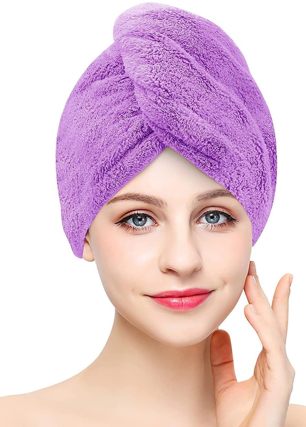 image-Fashion Hair Drying Towel Shower Cap
