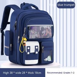 image-Children's Burden Reduction Large-capacity Backpack Multifunctional Spine Protection