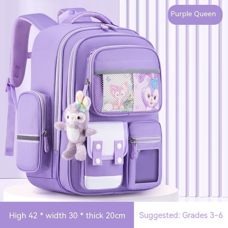 image-Children's Burden Reduction Large-capacity Backpack Multifunctional Spine Protection