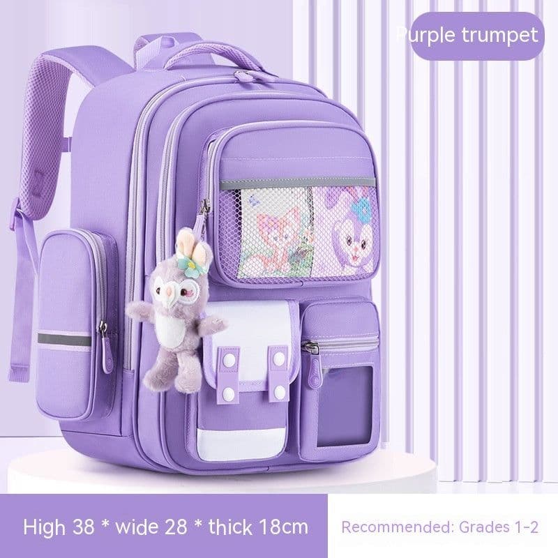 image-Children's Burden Reduction Large-capacity Backpack Multifunctional Spine Protection