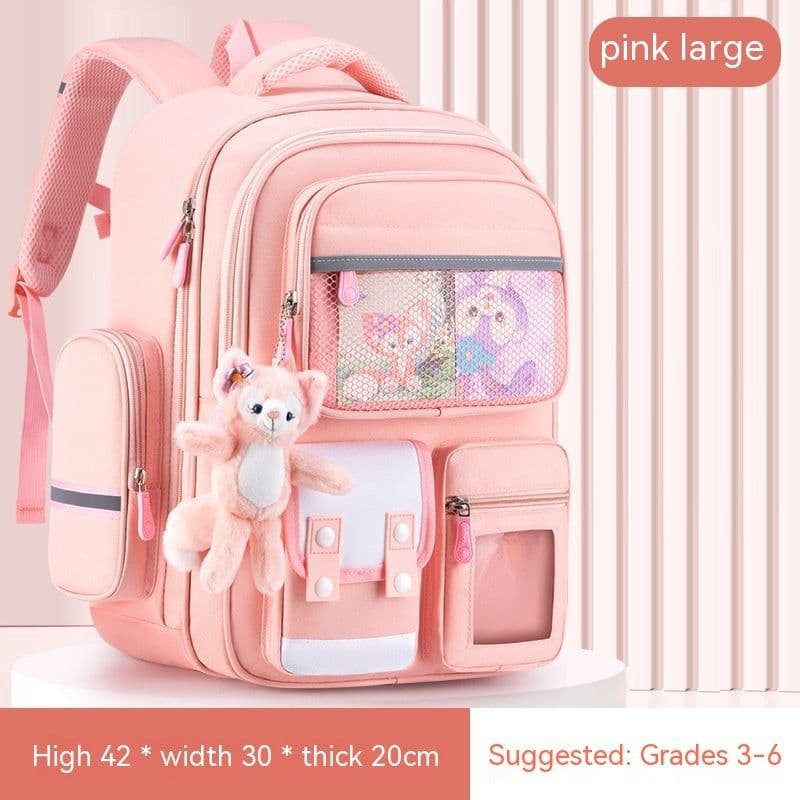 image-Children's Burden Reduction Large-capacity Backpack Multifunctional Spine Protection