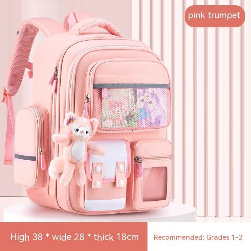 image-Children's Burden Reduction Large-capacity Backpack Multifunctional Spine Protection