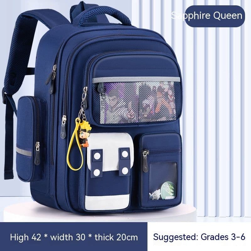 image-Children's Burden Reduction Large-capacity Backpack Multifunctional Spine Protection