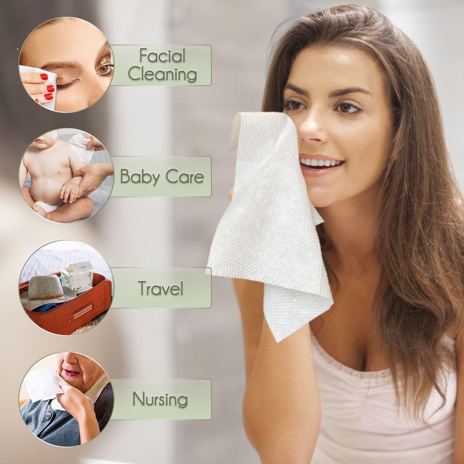 image-Portable Travel Disposable Face Wash