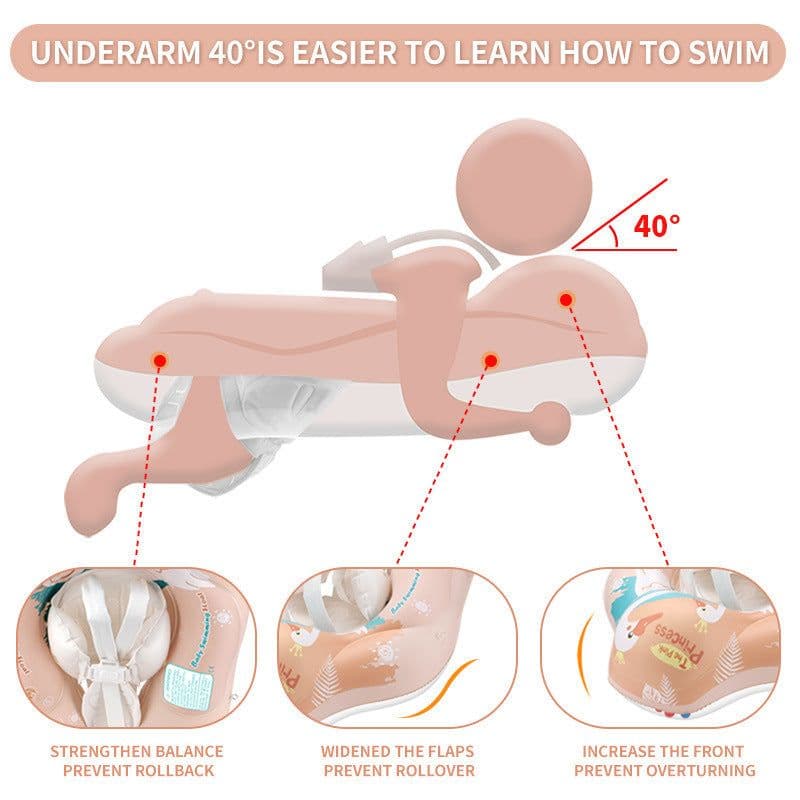 image-Baby Sun Protection Sunshade Swan Swimming Ring