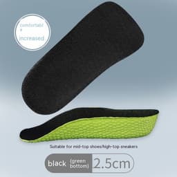 image-Invisible Height Increasing Comfortable Thickened Half Insole Heightening Insole