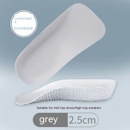 image-Invisible Height Increasing Comfortable Thickened Half Insole Heightening Insole