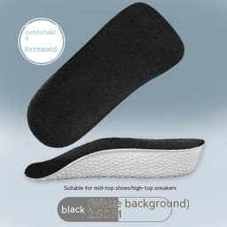 image-Invisible Height Increasing Comfortable Thickened Half Insole Heightening Insole
