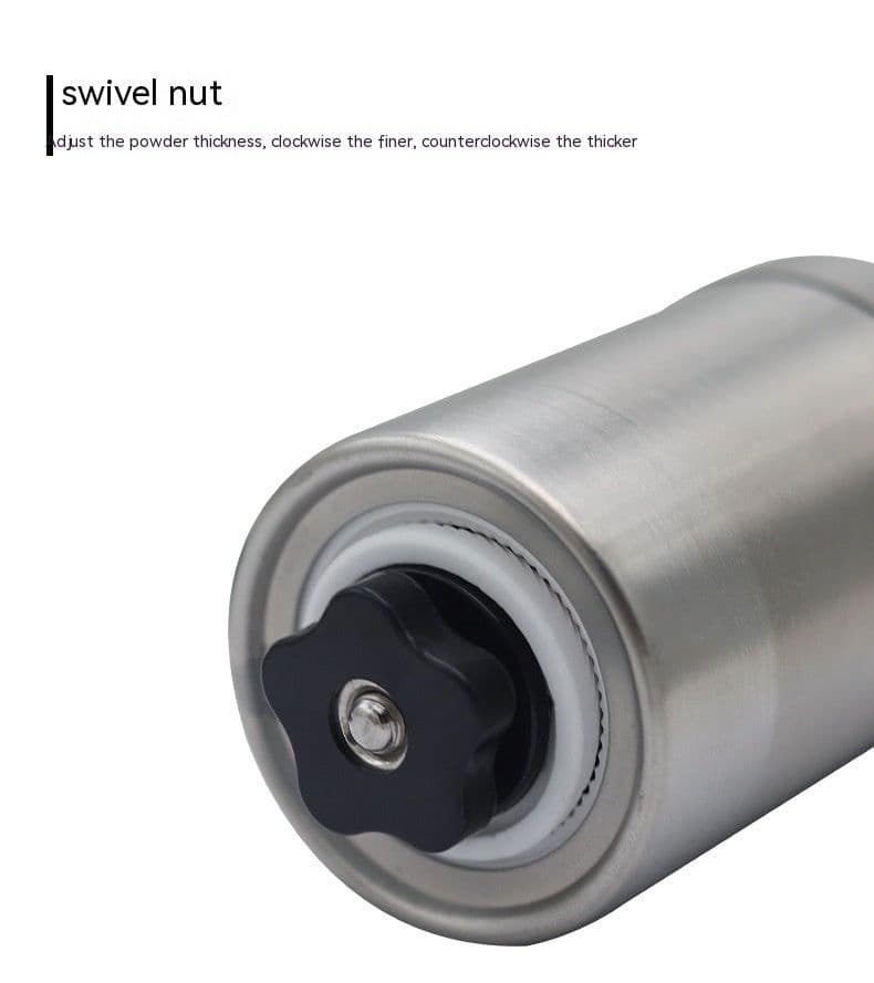 image-Coffee Machine Hand-cranked Household Coffee Bean Grinder Stainless Steel Small Manual Pulverizer