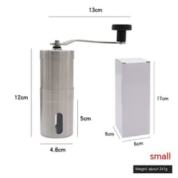 image-Coffee Machine Hand-cranked Household Coffee Bean Grinder Stainless Steel Small Manual Pulverizer