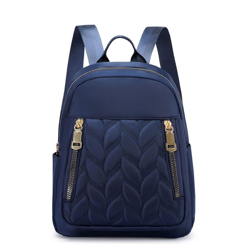image-Fashion Women's Backpack Simple Rhombus Trendy Solid Color