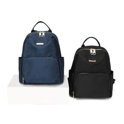 image-Trendy Korean Style Pure Color Simple Stylish Oxford Cloth Women's Backpack
