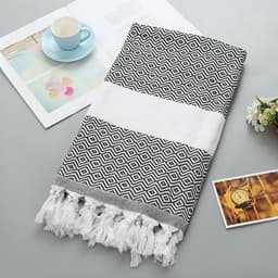 image-Handmade Tassel Blanket Turkish Beach Towel