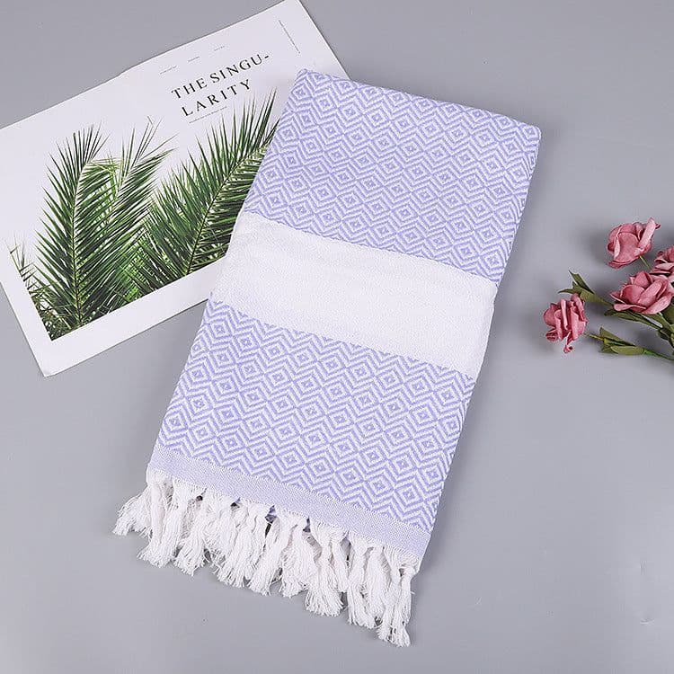 image-Handmade Tassel Blanket Turkish Beach Towel
