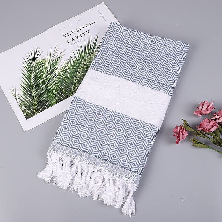 image-Handmade Tassel Blanket Turkish Beach Towel