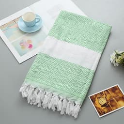 image-Handmade Tassel Blanket Turkish Beach Towel