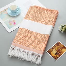 image-Handmade Tassel Blanket Turkish Beach Towel