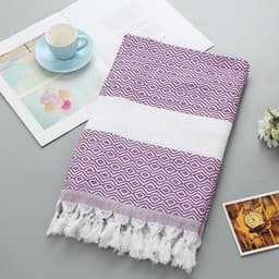 image-Handmade Tassel Blanket Turkish Beach Towel