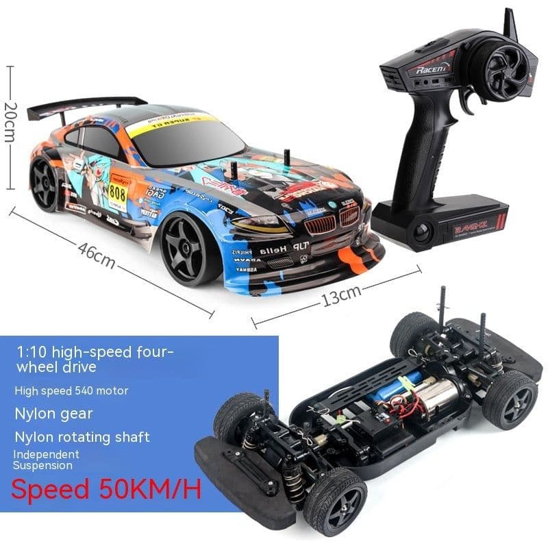 image-Drift Four-wheel Drive Remote Control Racing Car Wireless Children's Plastic Toys