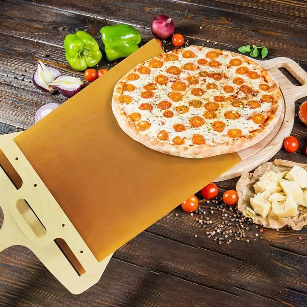 image-Kitchen Gadgets Sliding Pizza Shovel Non Stick Pizza Smooth Cutting Board Storage Transfer Board Kitchen Baking Tool