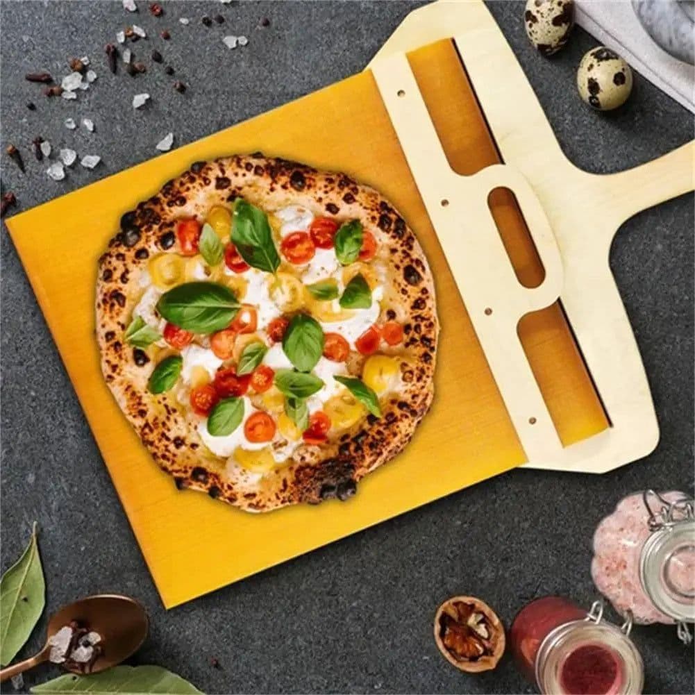 image-Kitchen Gadgets Sliding Pizza Shovel Non Stick Pizza Smooth Cutting Board Storage Transfer Board Kitchen Baking Tool