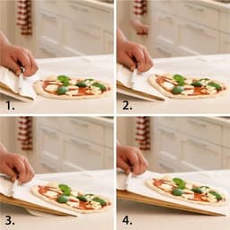 image-Kitchen Gadgets Sliding Pizza Shovel Non Stick Pizza Smooth Cutting Board Storage Transfer Board Kitchen Baking Tool