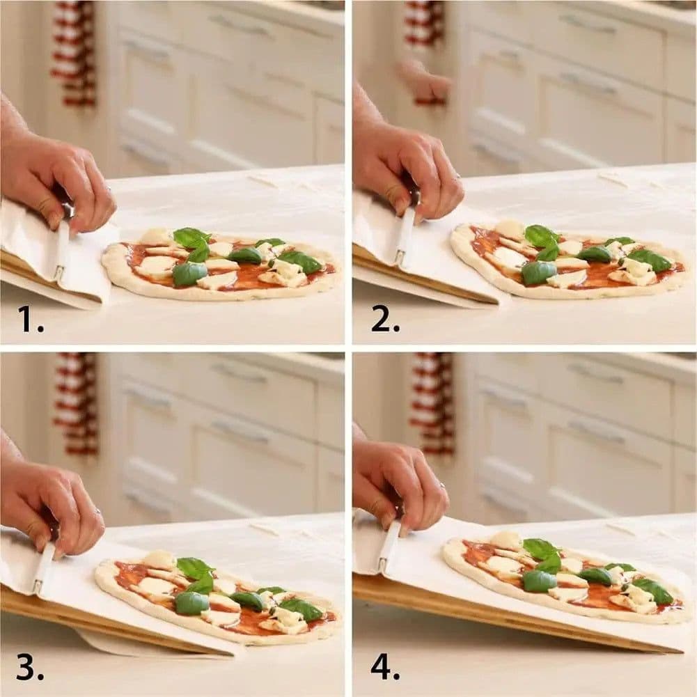 image-Kitchen Gadgets Sliding Pizza Shovel Non Stick Pizza Smooth Cutting Board Storage Transfer Board Kitchen Baking Tool